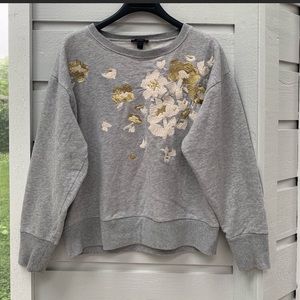 Jcrew embroidered sweatshirt